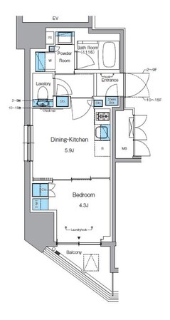 プライムアーバン浅草テラスの物件間取画像